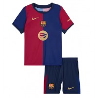 Barcelona Ansu Fati #10 Fußballbekleidung Heimtrikot Kinder 2024-25 Kurzarm (+ kurze hosen)